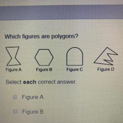 Which figures are polygons select each correct answer