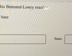 Identify the products formed in this brønsted-lowry reaction.